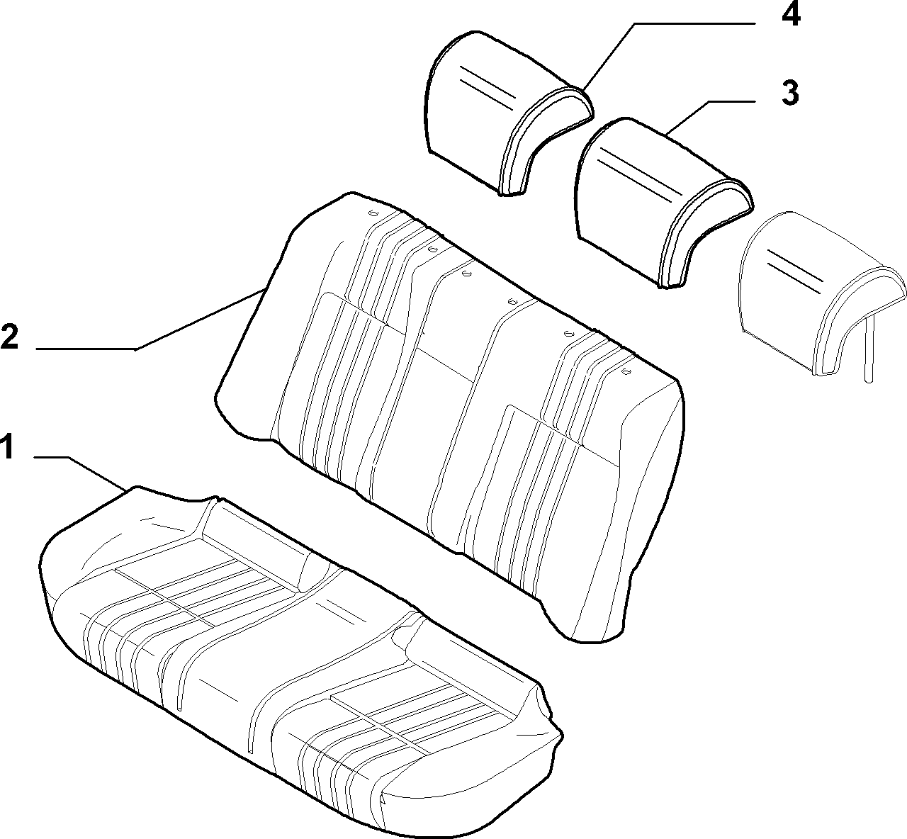 70615/00 REAR SEAT LINING