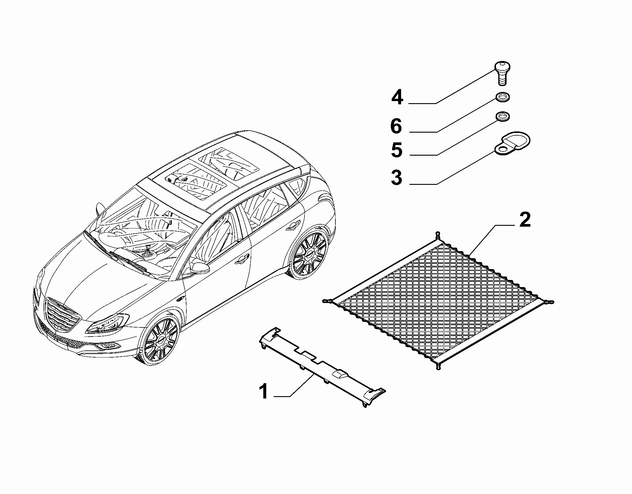 70526-040 COVER ACCESSORIES FOR INSIDE LUGGAGE SPACE