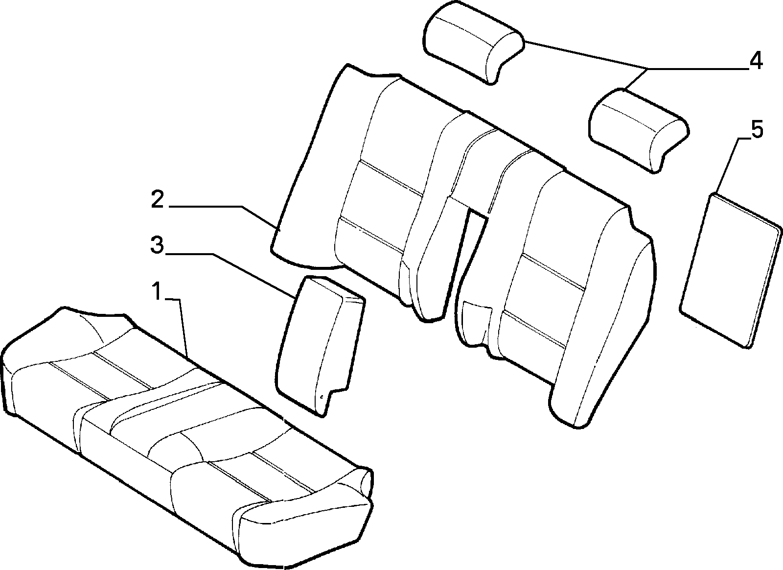 70615/00 REAR SEAT LINING 