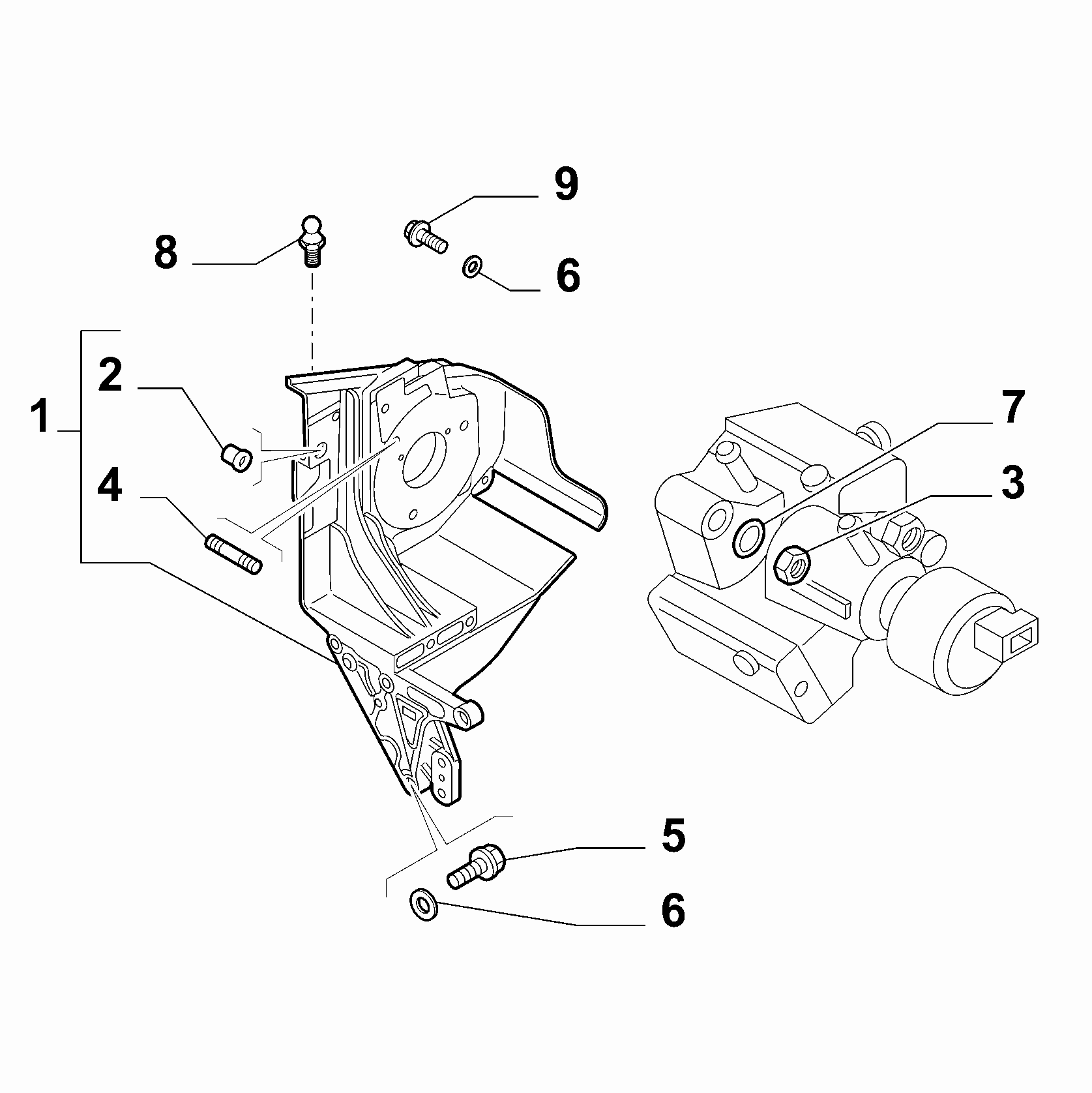 10226-015 ENGINE PUMP SUPPORTS