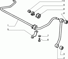 44305/00 ЗАДНИЕ ПОДВЕСКИ 