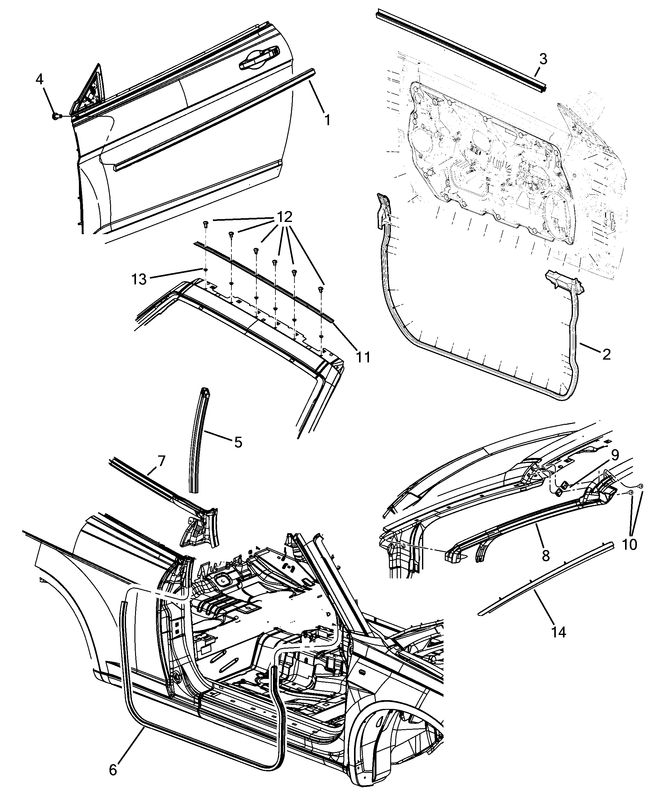 70129-070 FRONT DOOR TRIM