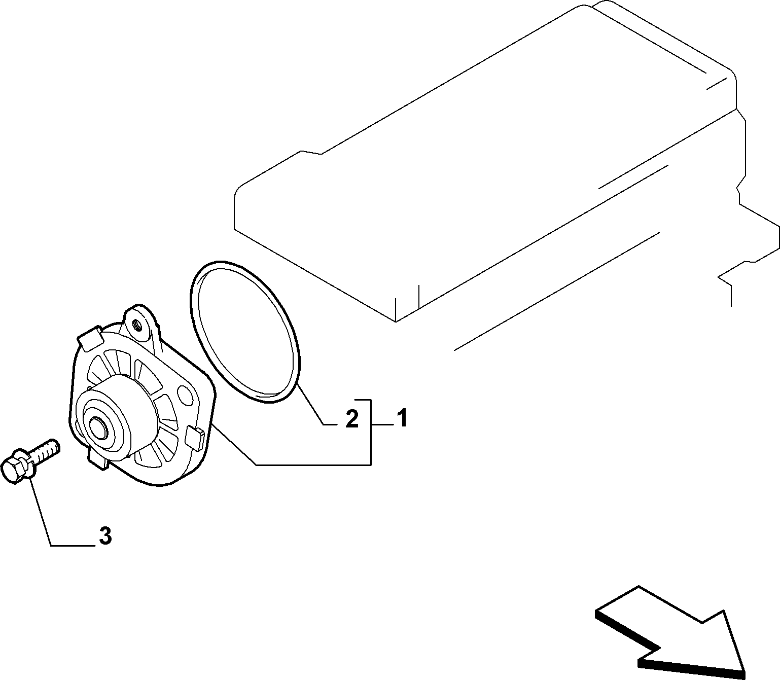 10402-010 WATER PUMP AND GASKETS