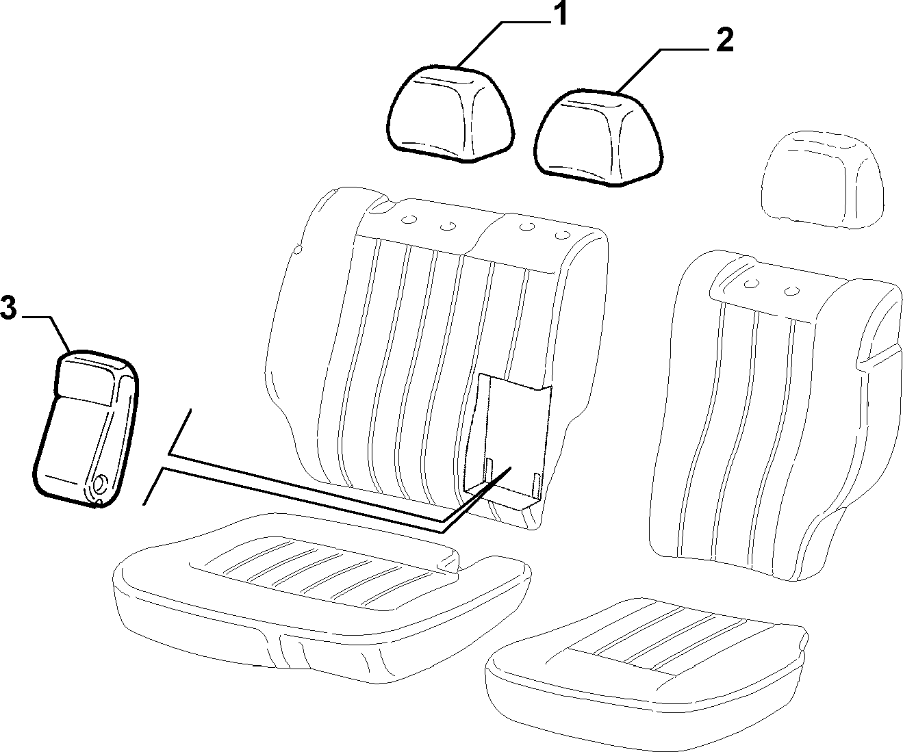 70615/00 REAR SEAT LINING