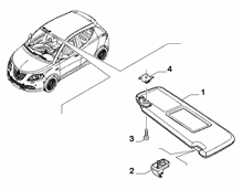 70525-010 SUN VISOR