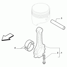10105-010 COUPLING RODS AND HALF BEARINGS