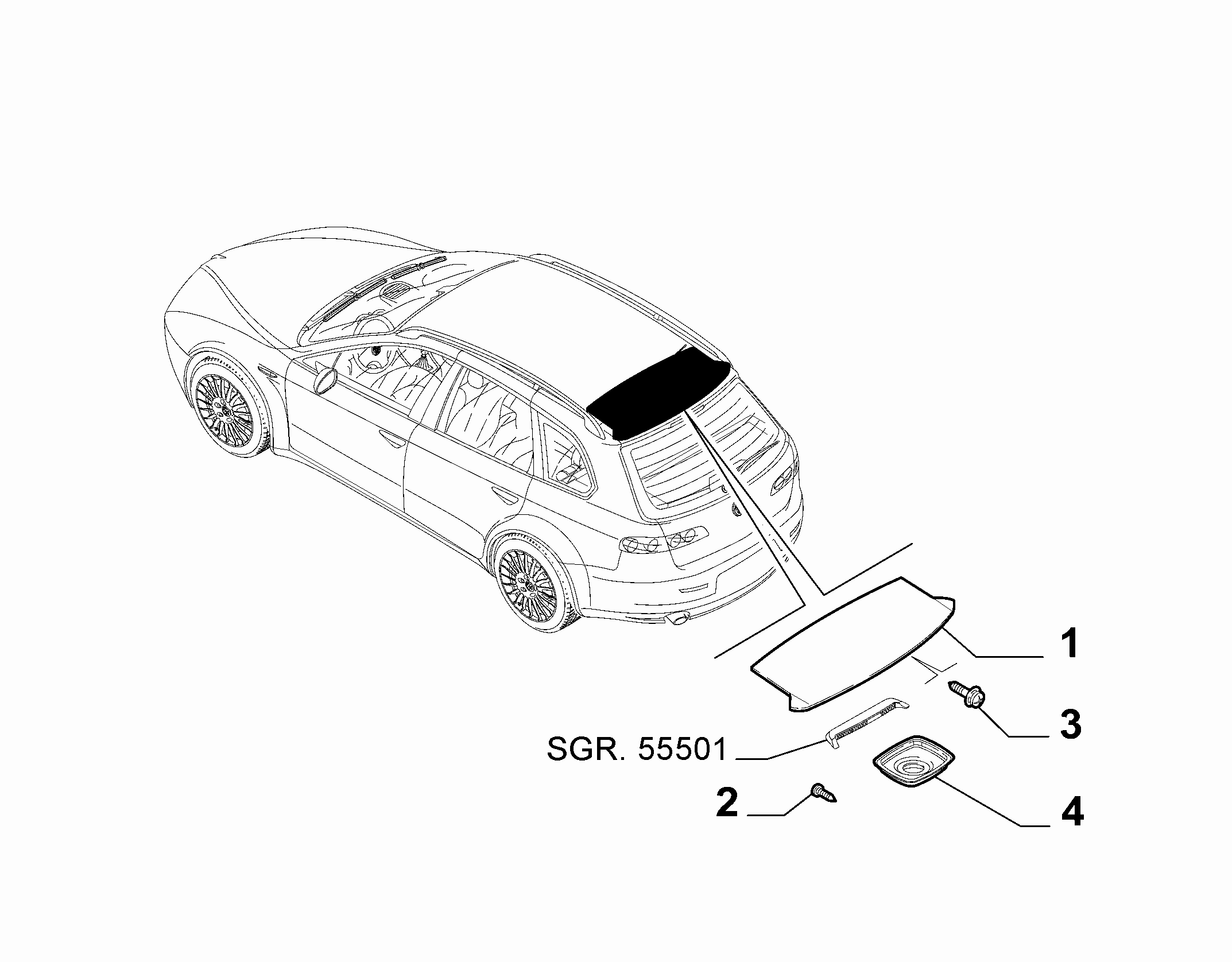 70732-010 REAR DOOR SPOILER