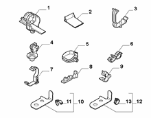 55527-010 CABLE SET FIXINGS