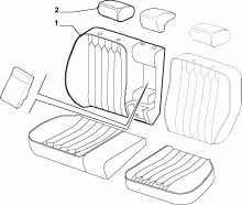 70615/02 REAR SEAT LINING