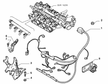 10226-040 ENGINE HARNESS AND SUPPORTS