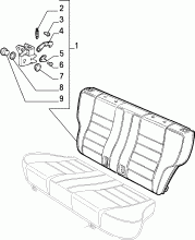 70613/00 REAR SEAT