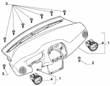 70502-010 DASHBOARD INSTRUMENT HOLDER