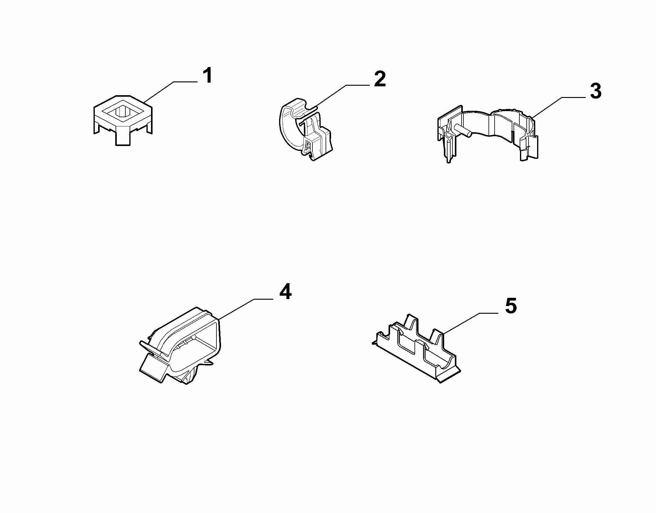 55527-020 DASHBOARD CABLE SET FASTENERS