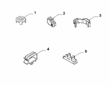 55527-020 DASHBOARD CABLE SET FASTENERS