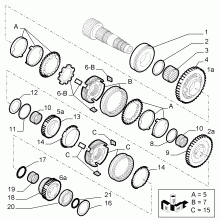 21215-032 LOWER SECONDARY SHAFT AND GEAR LEAD