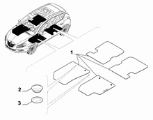 70521-020 PASSENGER SIDE MAT COVERS