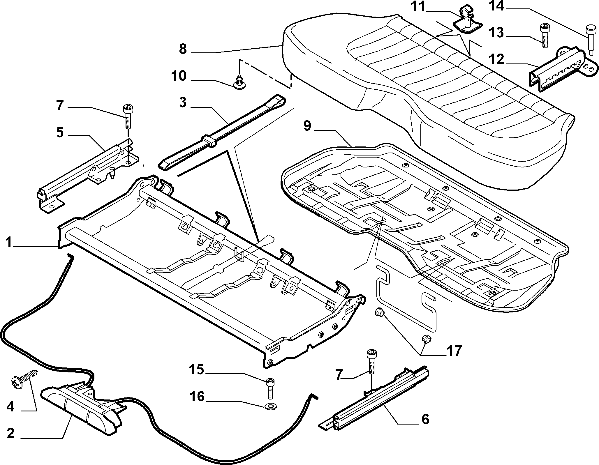 70613/10 REAR SEAT 