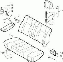 70613/00 REAR SEAT 