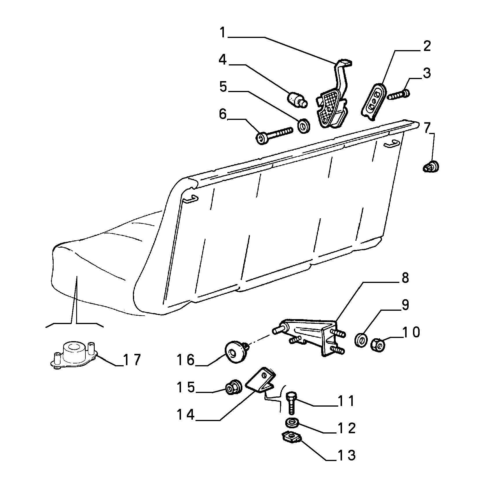 70613/02 REAR SEAT
