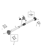 24301-010 FRONT OR REAR DIFFERENTIAL 4X4 PROPELLER SHAFT