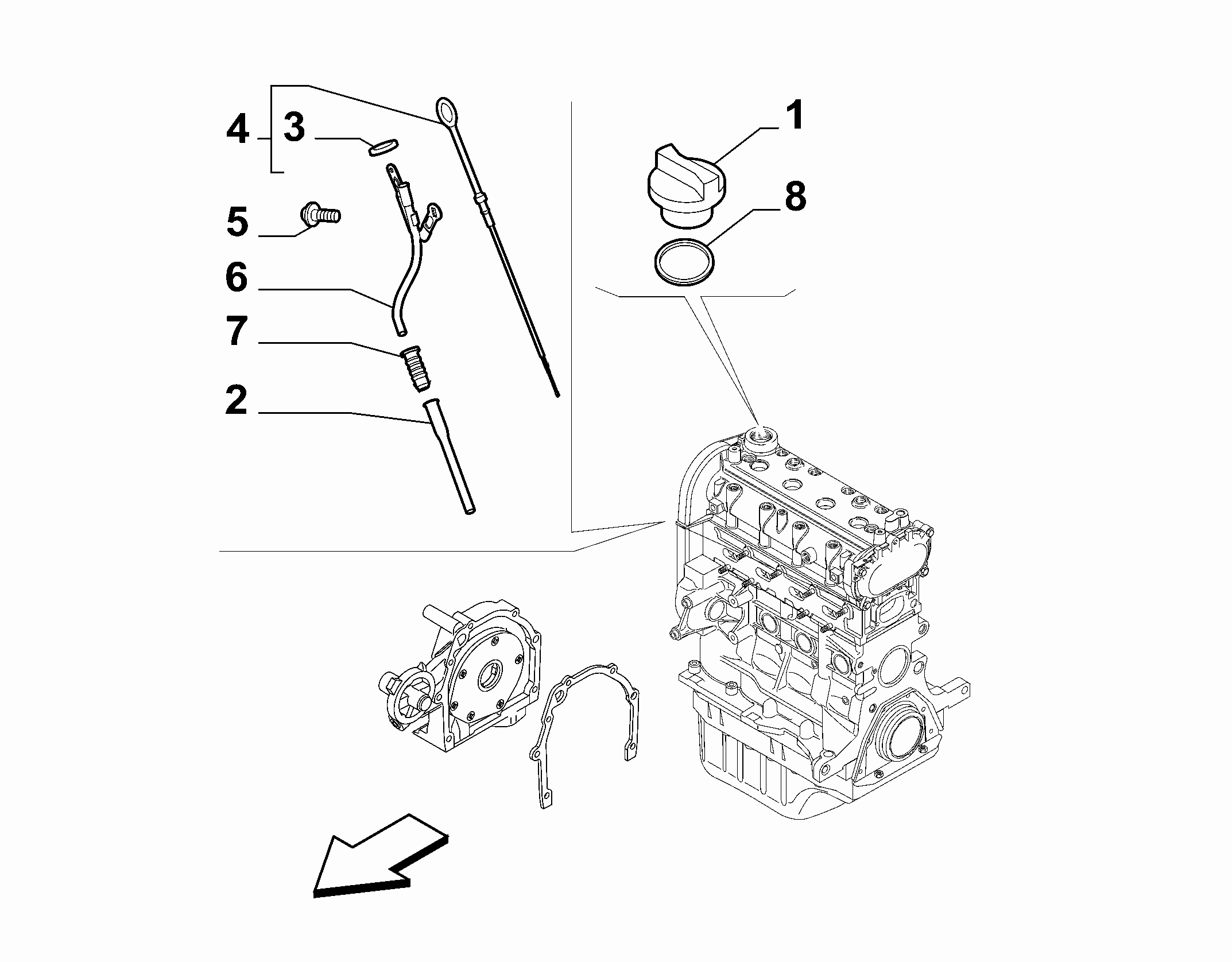 10301-060 DIP STICK, CAP, TRANSMITTER AND PRESSURE ROD