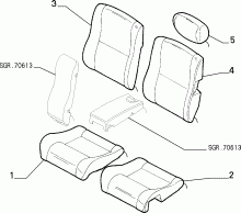 70615/00 REAR SEAT LINING