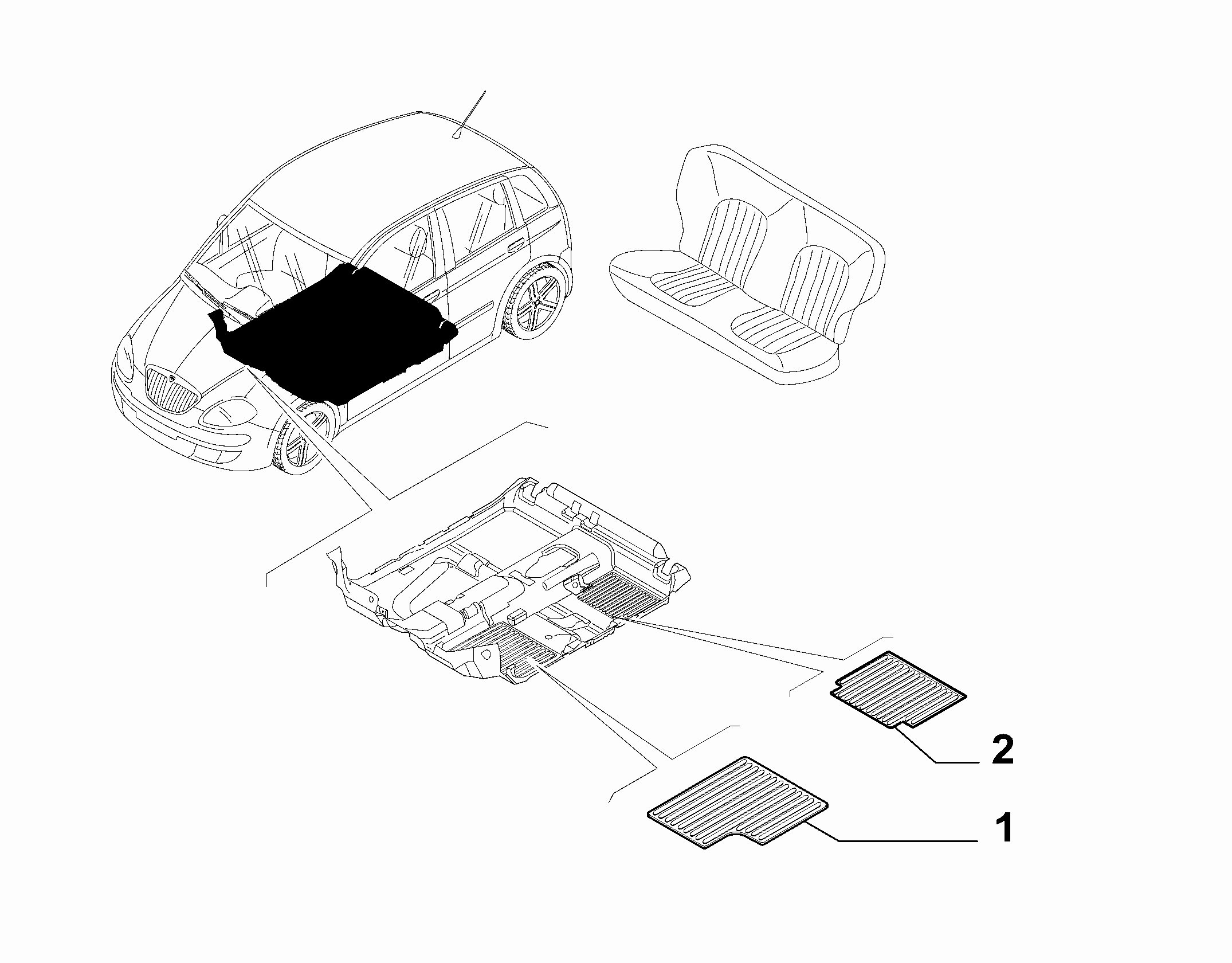 70521-020 PASSENGER SIDE MAT COVERS