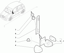 70740-020 WING MIRRORS