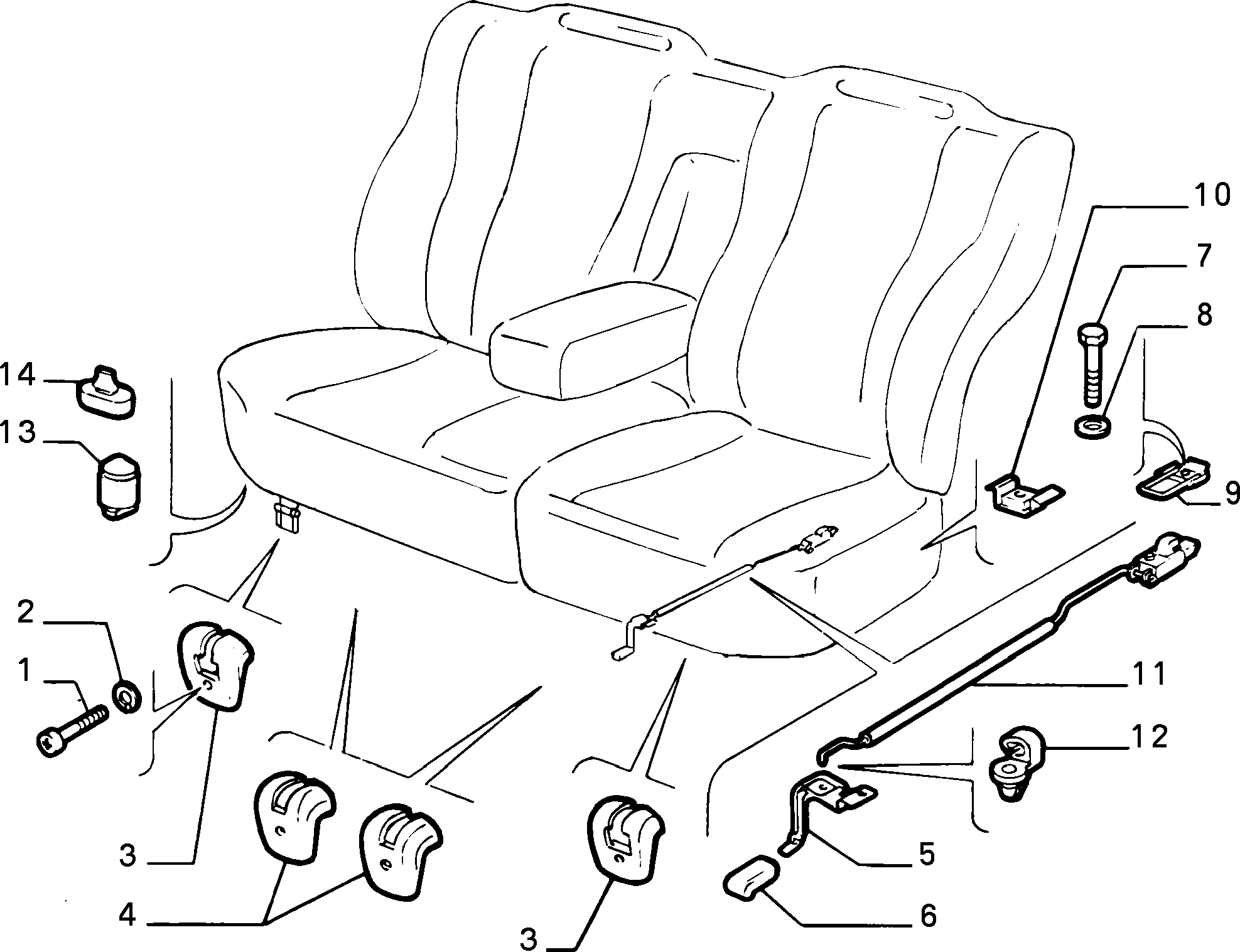 70613/01 REAR SEAT