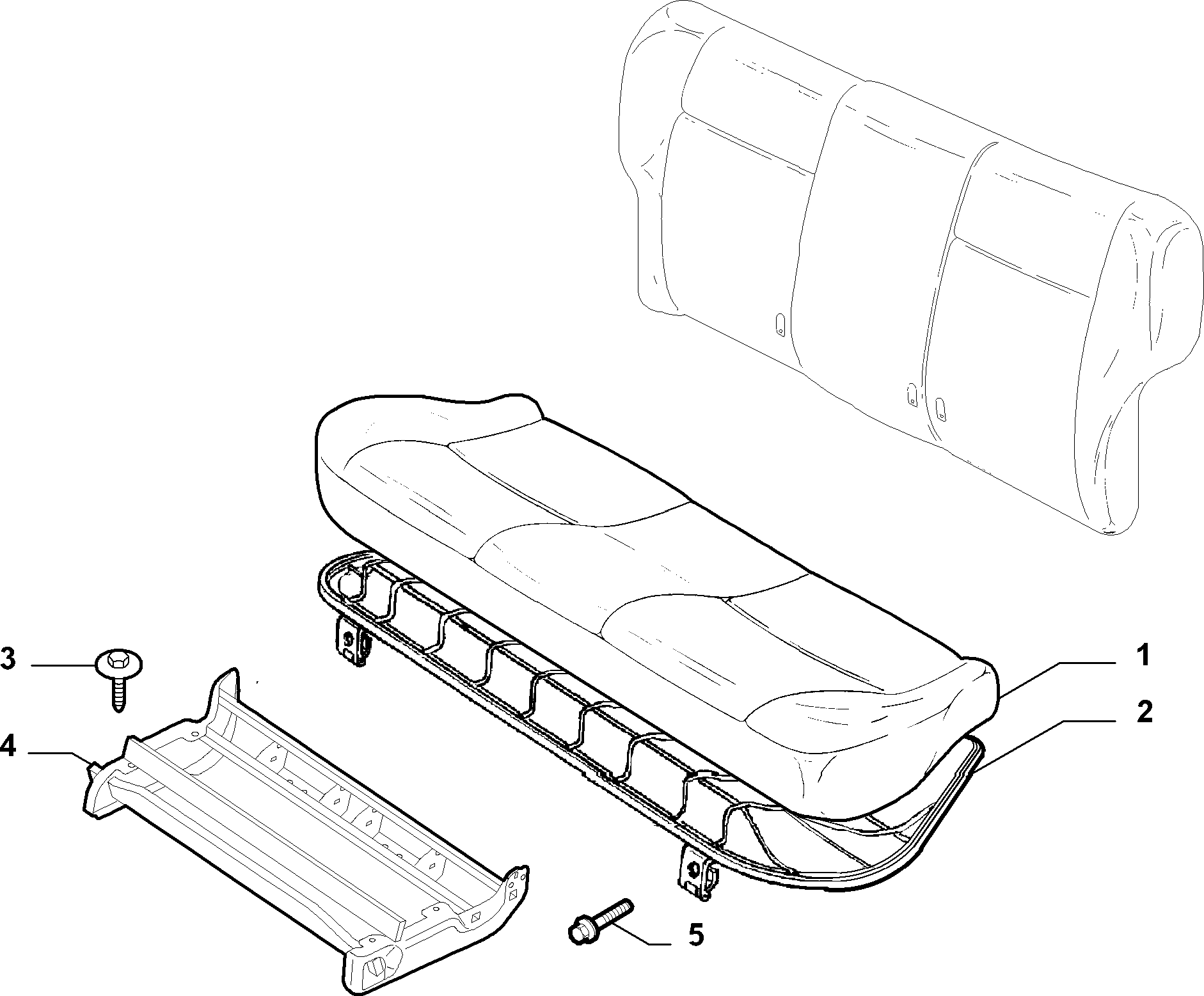 70613/11 REAR SEAT