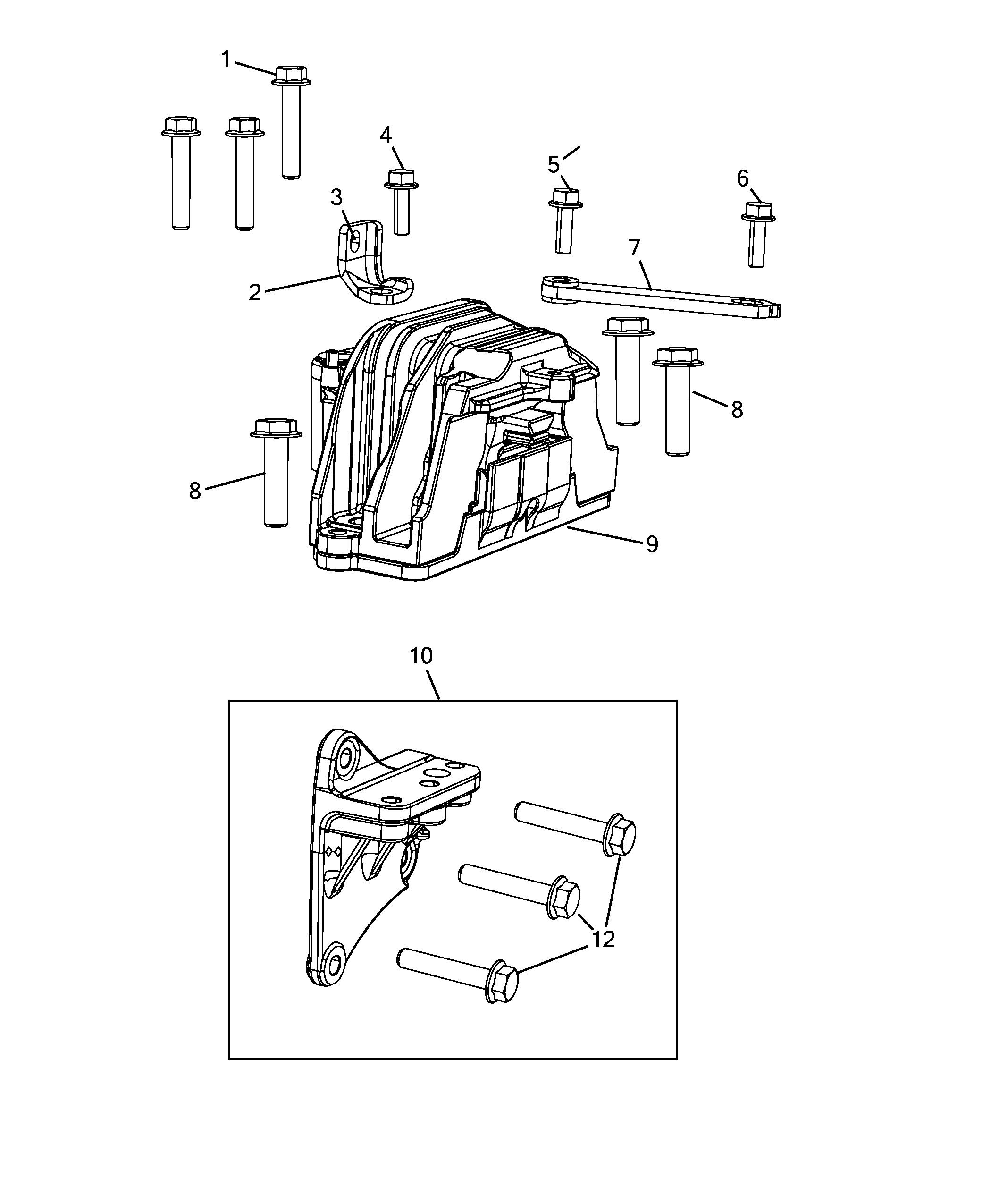 10003-010 ENGINE  SUPPORT