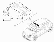 70525-010 SUN VISOR