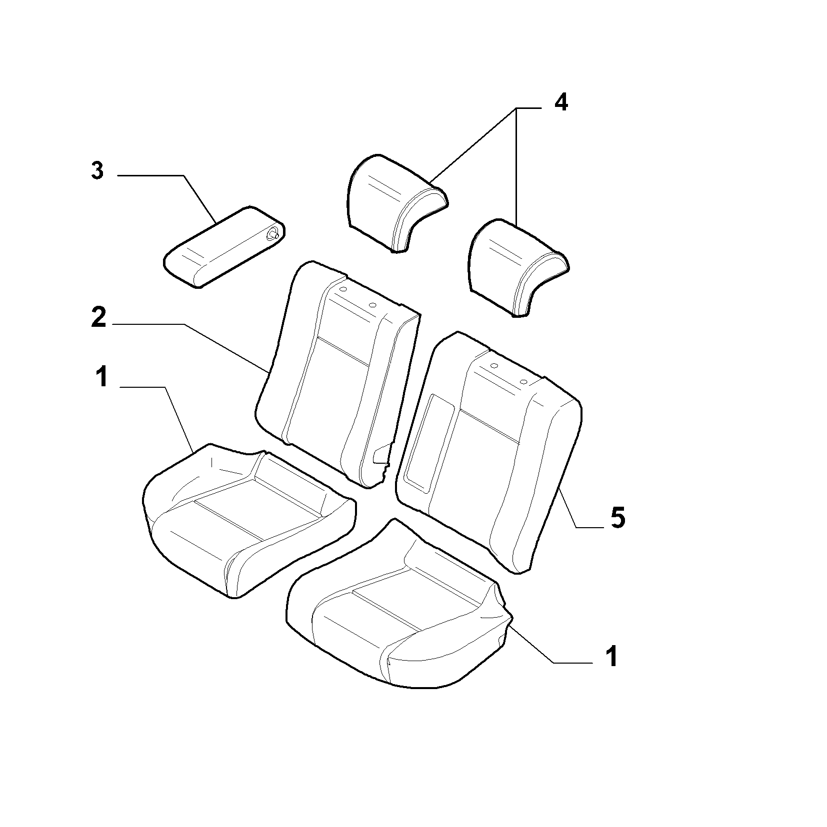 70615/01 REAR SEAT LINING
