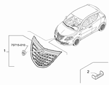 70722-010 РЕШЕТКА РАДИАТОРА 