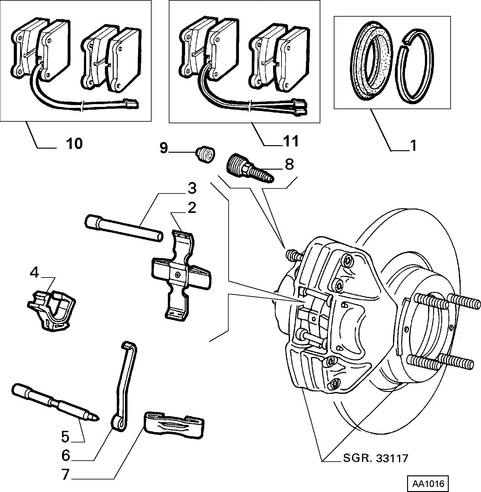 60719988 СУППОРТ ПЕРЕДНЕГО ДИСКОВОГО ТОРМОЗА БЕЗ ТОРМ