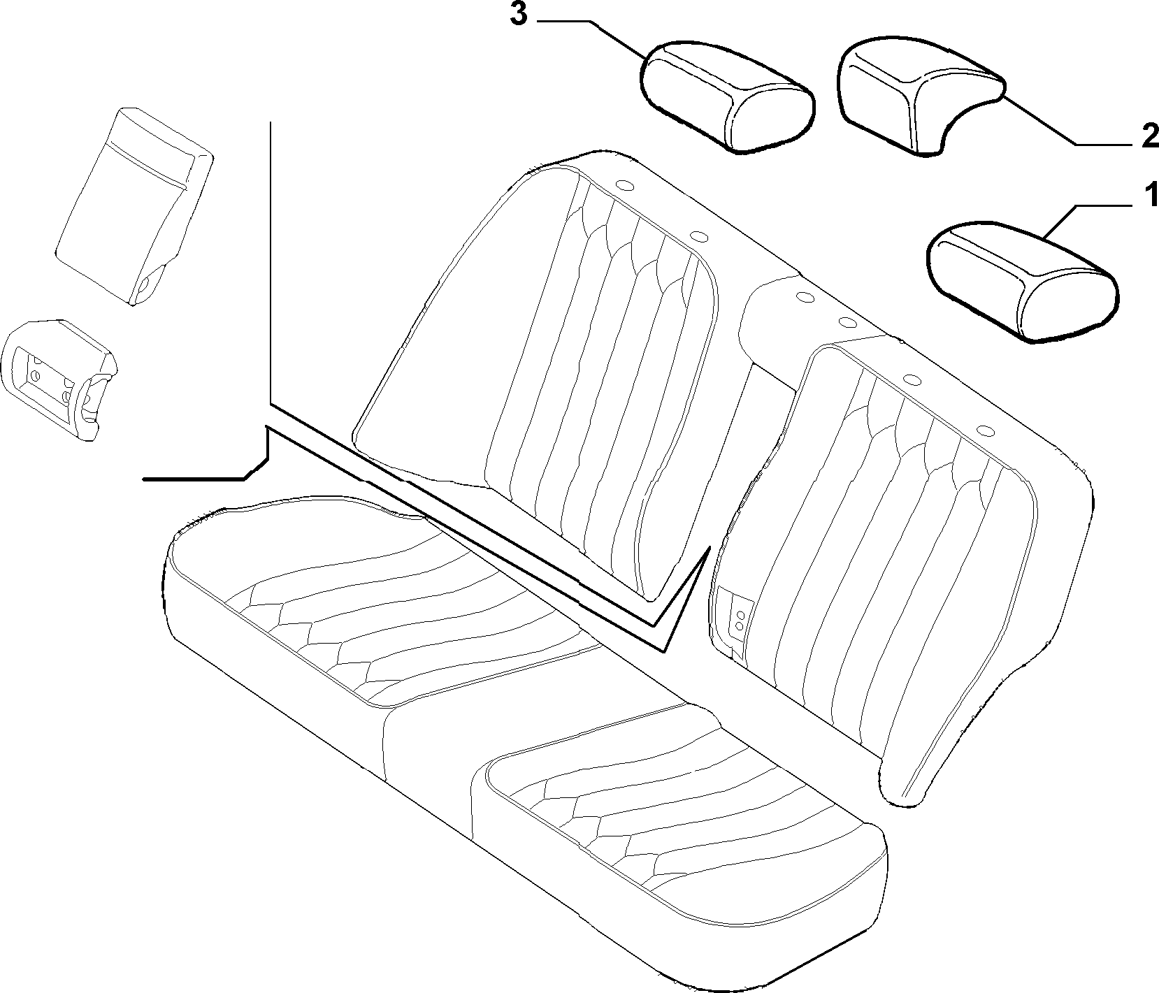 70615/01 REAR SEAT LINING 