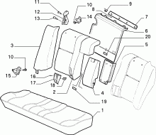 70613/01 REAR SEAT
