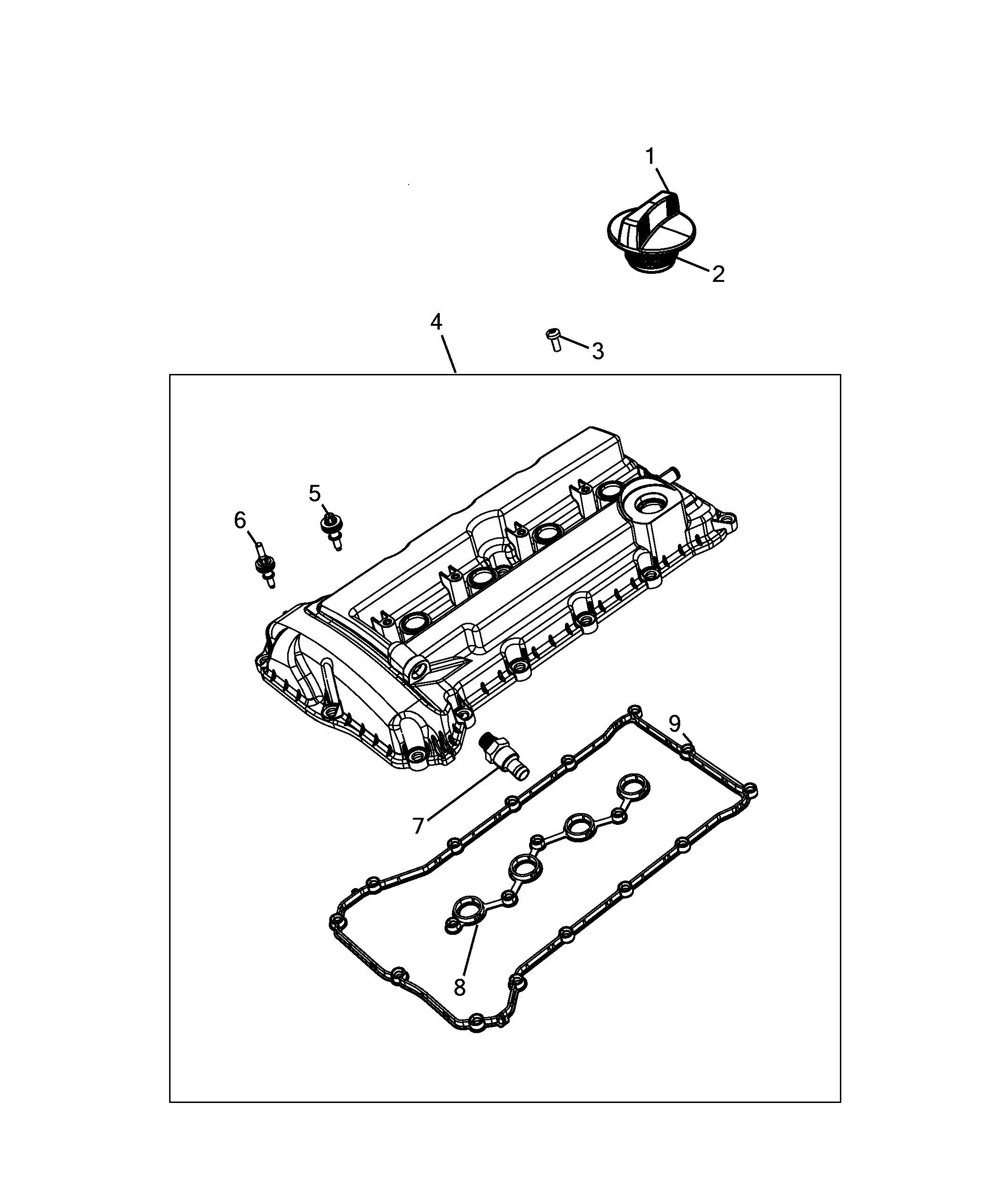 10101-030 CYLINDER HEAD AND GASKET COVERS