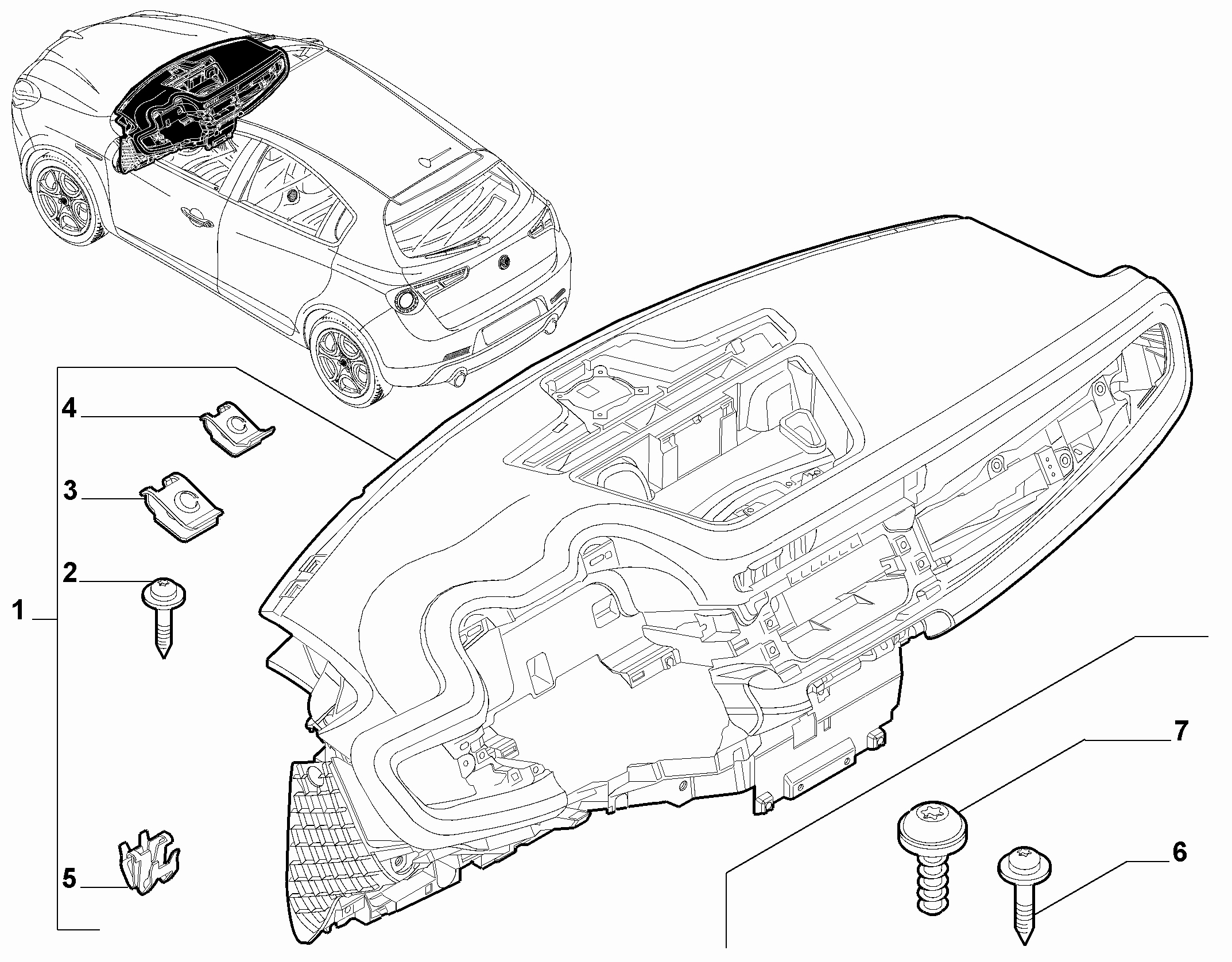 70502-010 DASHBOARD INSTRUMENT HOLDER