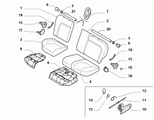 70613/00 REAR SEAT 