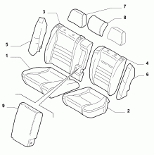 70615/12 REAR SEAT LINING
