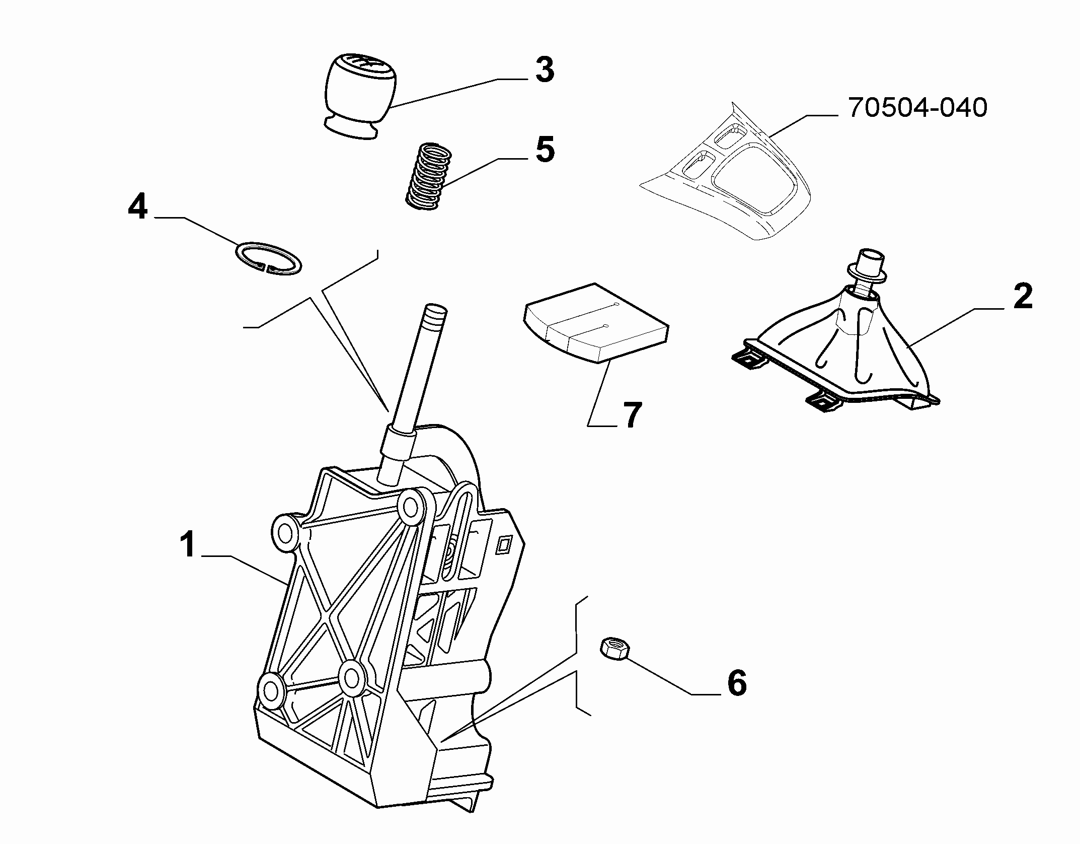 21221-010 GEAR STICK