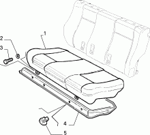 70613/00 REAR SEAT 