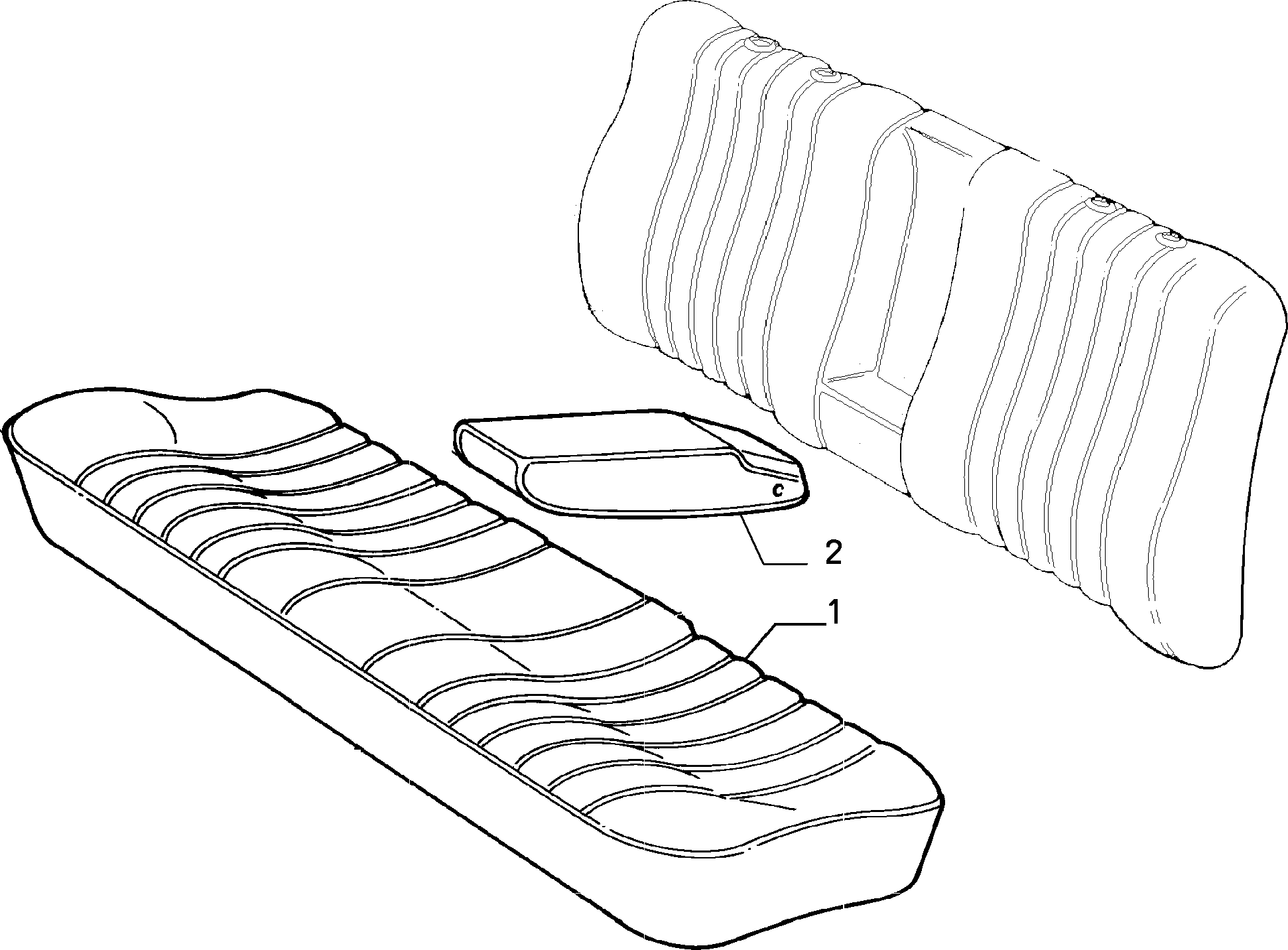 70615/01 REAR SEAT LINING 