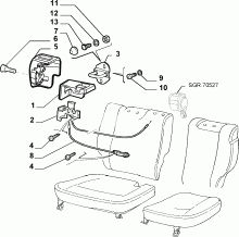 70613/00 REAR SEAT 