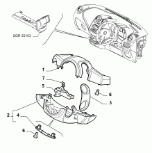 70502-060 STEERING COLUMN GUARDS