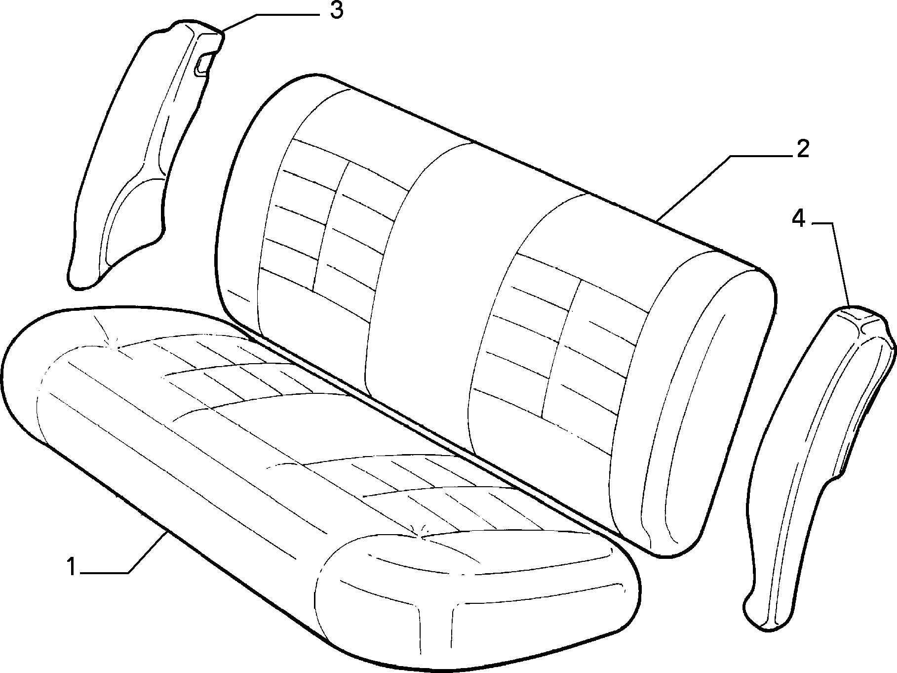 70615/00 REAR SEAT LINING