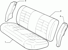 70615/00 REAR SEAT LINING