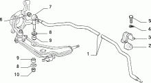 44301/00 ПЕРЕДНЯЯ ПОДВЕСКА 