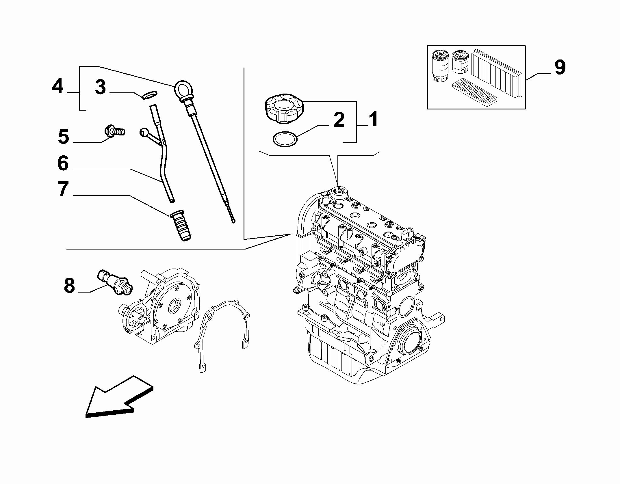10301-060 DIP STICK, CAP, TRANSMITTER AND PRESSURE ROD